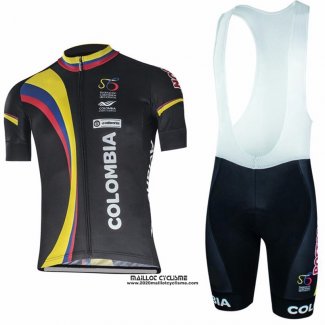 2017 Maillot Ciclismo La colombie Noir Manches Courtes et Cuissard